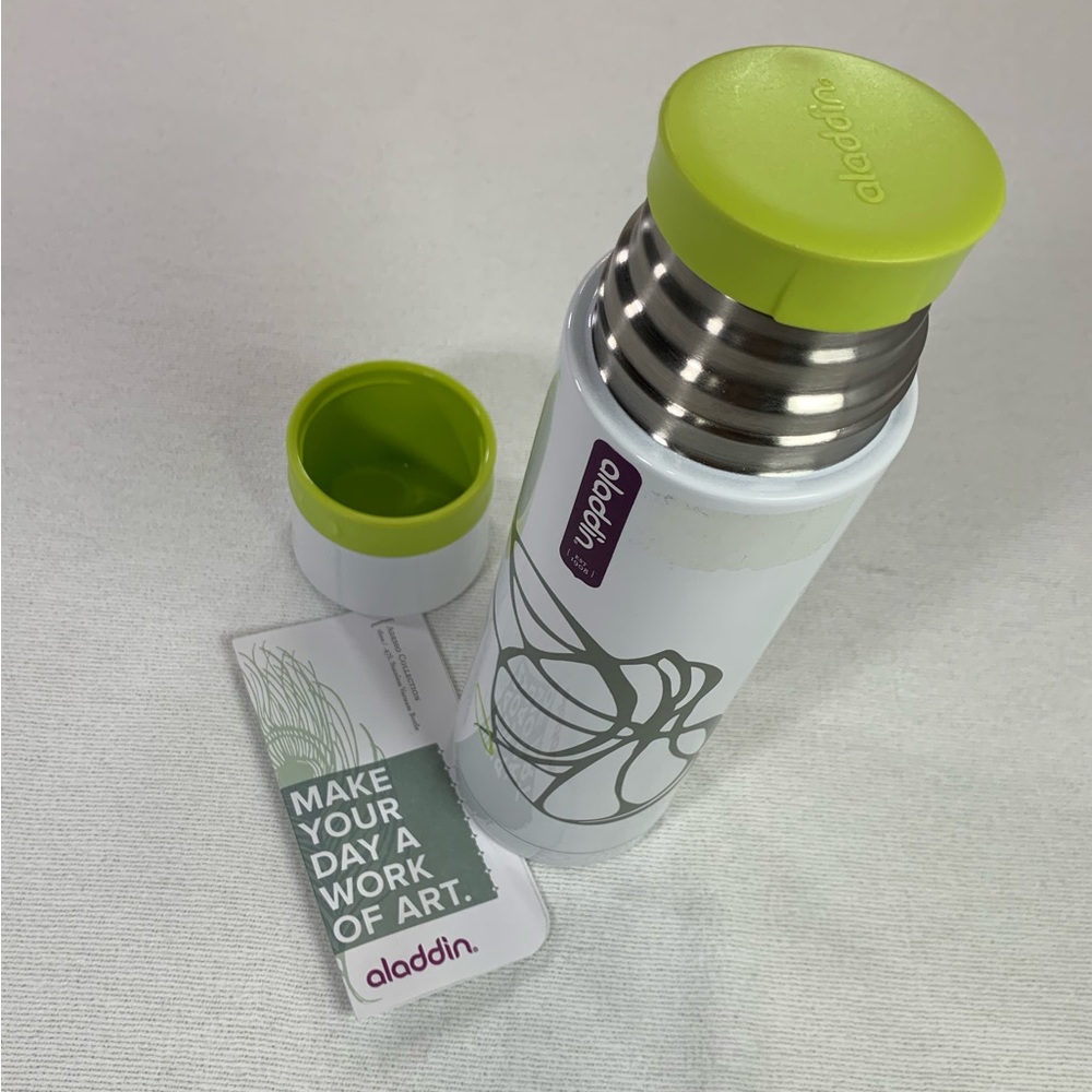 NWT aladdin Stainless Insulated Thermos‎ Vacuum Bottle Beverage Container 16 oz